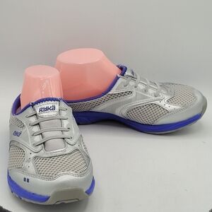 Ryka Orthapedic Dash Silver And Gray Walking Shoes Size 8